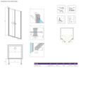 Drzwi Prysznicowe Eos DWD I 90 137703-01-01 Radaway Drzwi Prysznicowe Eos DWD I 90 137703-01-01 Radaway