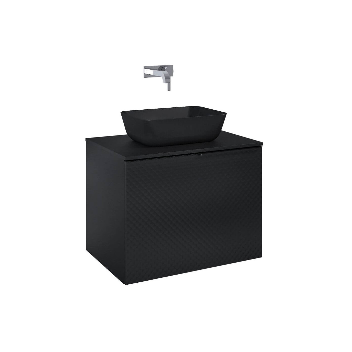 Szafka Pod Umywalkę Glam 70 cm Czarny Mat 168386 Elita Szafka Pod Umywalkę Glam 70 cm Czarny Mat 168386 Elita