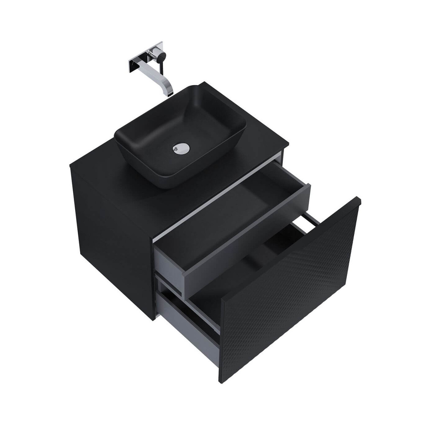 Szafka Pod Umywalkę Glam 70 cm Czarny Mat 168386 Elita Szafka Pod Umywalkę Glam 70 cm Czarny Mat 168386 Elita