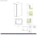 Kabina Walk-In 100 Prawa Eos 13799502-01R Radaway Kabina Walk-In 100 Prawa Eos 13799502-01R Radaway