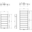 Grzejnik Łazienkowy A3 750x400 Czarny Mat A37504009005MATZDC Luxrad Grzejnik Łazienkowy A3 750x400 Czarny Mat A37504009005MATZDC Luxrad