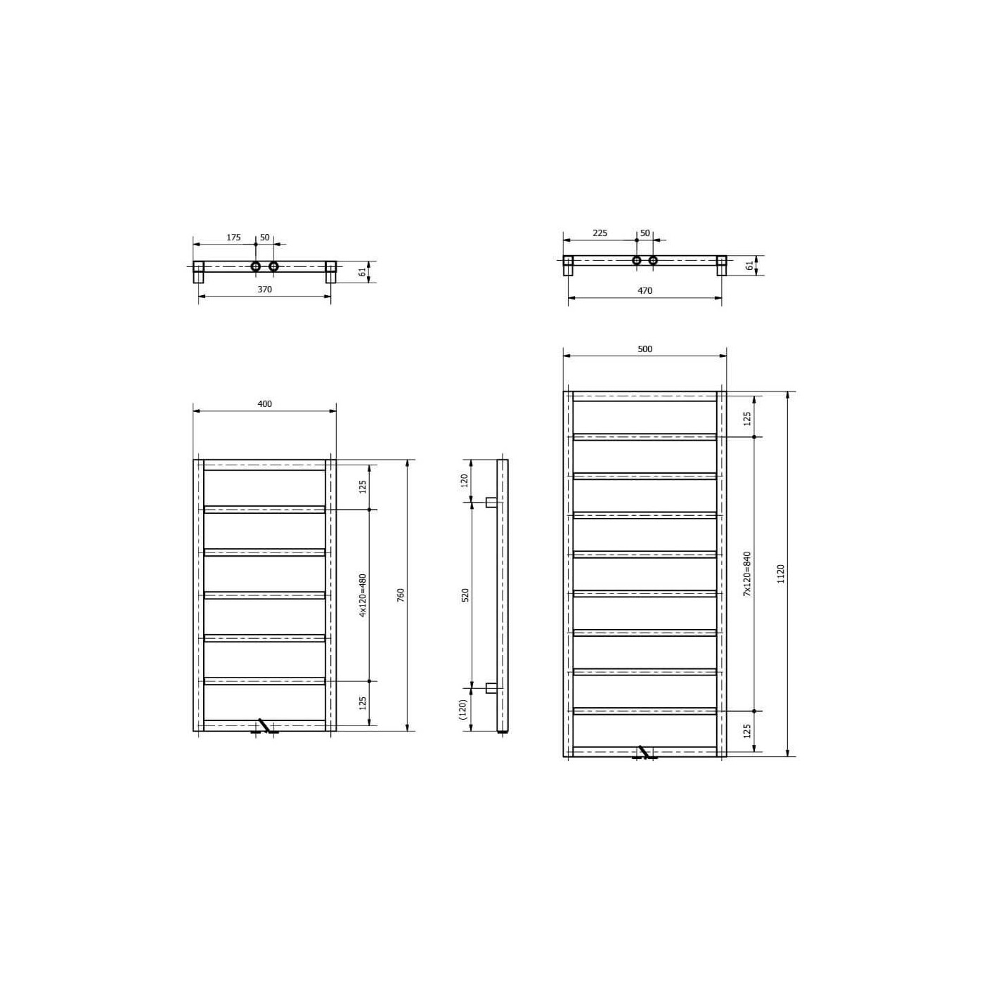 Grzejnik Łazienkowy A3 750x400 Czarny Mat A37504009005MATZDC Luxrad Grzejnik Łazienkowy A3 750x400 Czarny Mat A37504009005MATZDC Luxrad