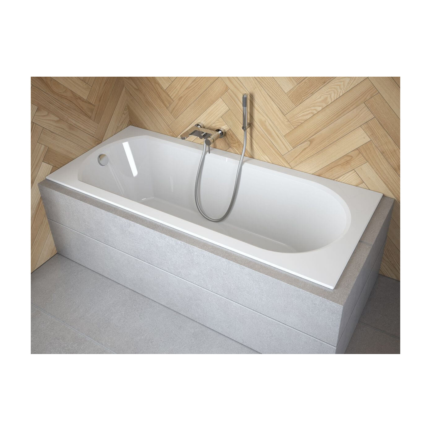 Wanna Intrica Slim 150x75 Z Nogami 150x75 Besco Wanna Intrica Slim 150x75 Z Nogami 150x75 Besco