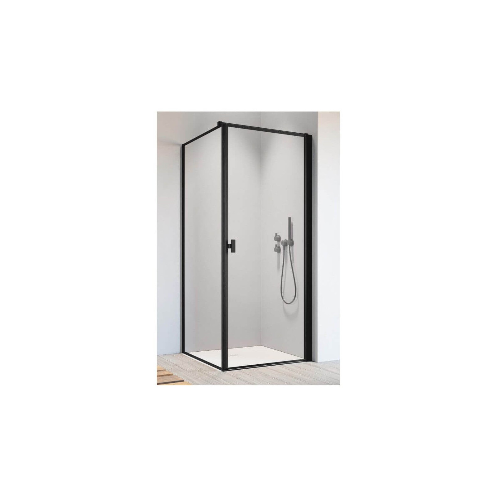 Ścianka Prysznicowa Nes KDJ I Czarna S1 90 Frame 10039090-54-56 Radaway