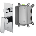 Bateria Prysznicowo-Wannowa Podtynkowa Teo Z Boxem 2-Wyjściowym Chrom 02042CHR Emporia Bateria Prysznicowo-Wannowa Podtynkowa Teo Z Boxem 2-Wyjściowym Chrom 02042CHR Emporia