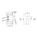 Bateria Prysznicowo-Wannowa Podtynkowa Teo Z Boxem 2-Wyjściowym Chrom 02042CHR Emporia Bateria Prysznicowo-Wannowa Podtynkowa Teo Z Boxem 2-Wyjściowym Chrom 02042CHR Emporia