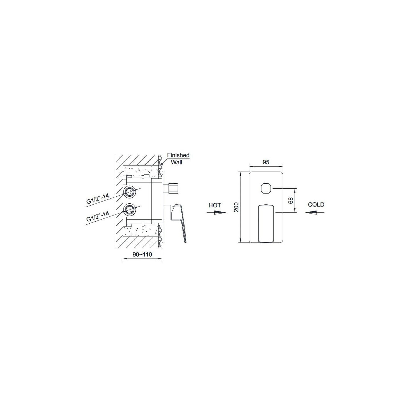Bateria Prysznicowo-Wannowa Podtynkowa Teo Z Boxem 2-Wyjściowym Chrom 02042CHR Emporia Bateria Prysznicowo-Wannowa Podtynkowa Teo Z Boxem 2-Wyjściowym Chrom 02042CHR Emporia