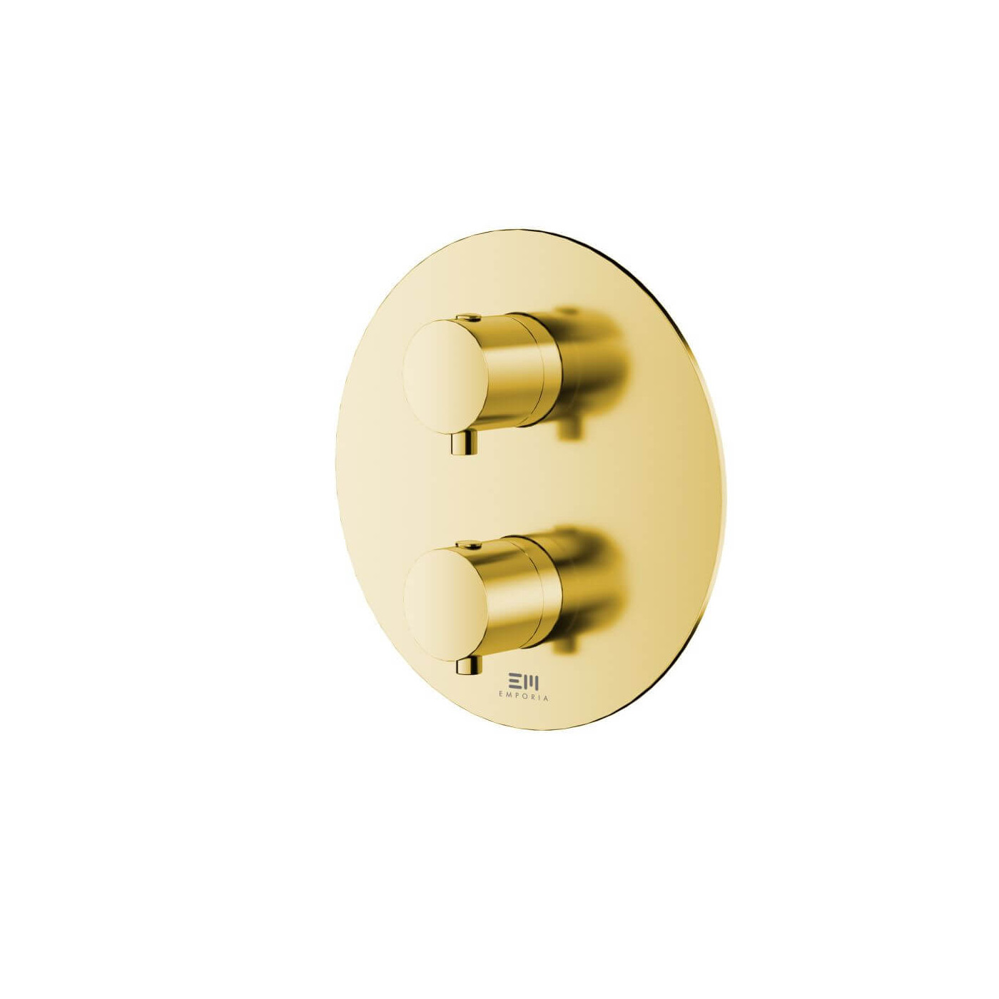 Bateria Prysznicowo-Wannowa Podtynkowa Termostatyczna Fly Z Boxem 2-Wyjściowym Złoty 03043GD Emporia Bateria Prysznicowo-Wannowa Podtynkowa Termostatyczna Fly Z Boxem 2-Wyjściowym Złoty 03043GD Emporia