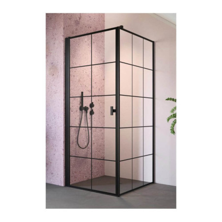 Drzwi Prysznicowe Nes 8 KDJ I Czarne 90 Lewe Factory 10072090-54-55L Radaway