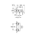 Bateria Prysznicowa Ścienna Start Czarny Mat 322792432 Grohe Bateria Prysznicowa Ścienna Start Czarny Mat 322792432 Grohe