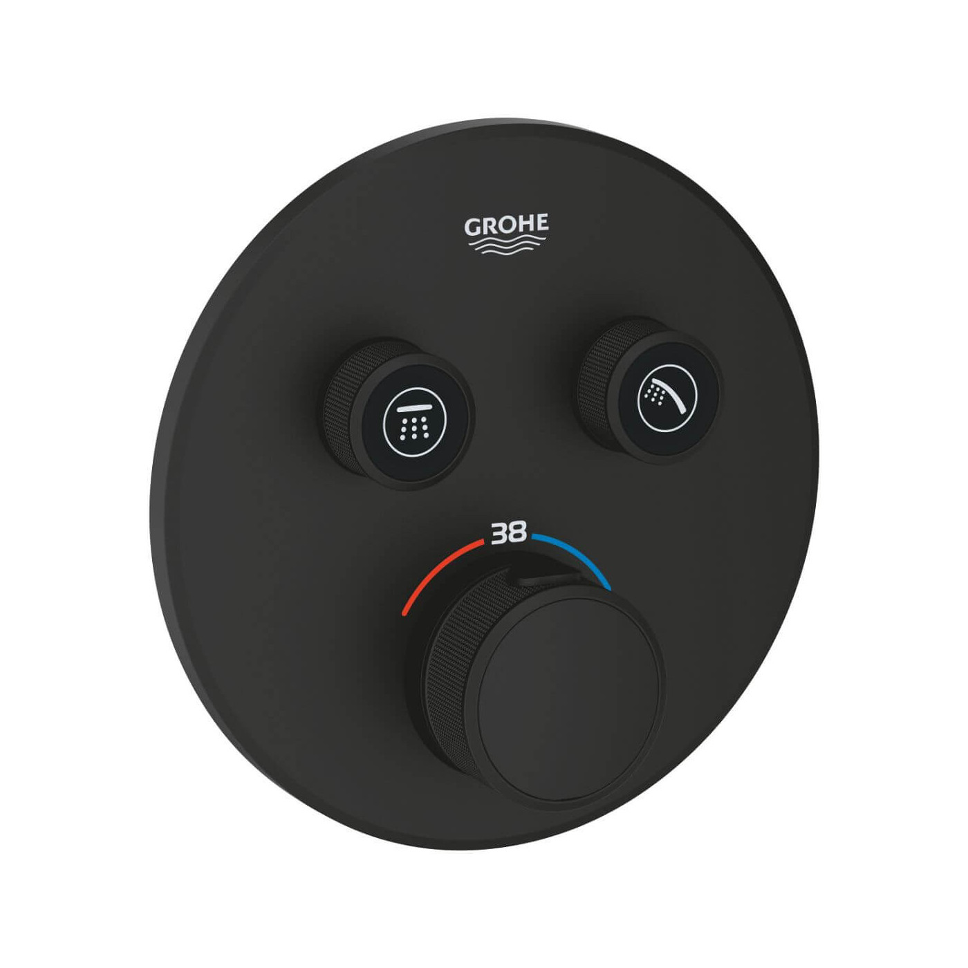Bateria Prysznicowa Grohtherm Phantom Black 29507KF0 Grohe Bateria Prysznicowa Grohtherm Phantom Black 29507KF0 Grohe