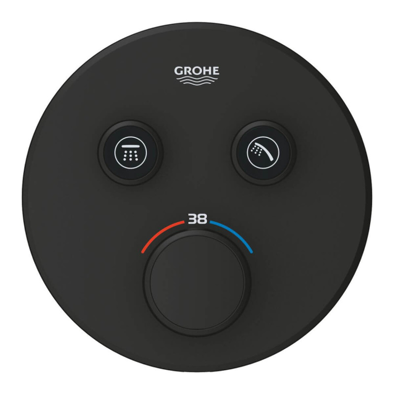 Bateria Prysznicowa Grohtherm Phantom Black 29507KF0 Grohe Bateria Prysznicowa Grohtherm Phantom Black 29507KF0 Grohe