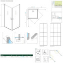 Kabina Nes 8 KDD I Czarna 100 Część Prawa Factory 10071100-54-55R Radaway Kabina Nes 8 KDD I Czarna 100 Część Prawa Factory 10071100-54-55R Radaway