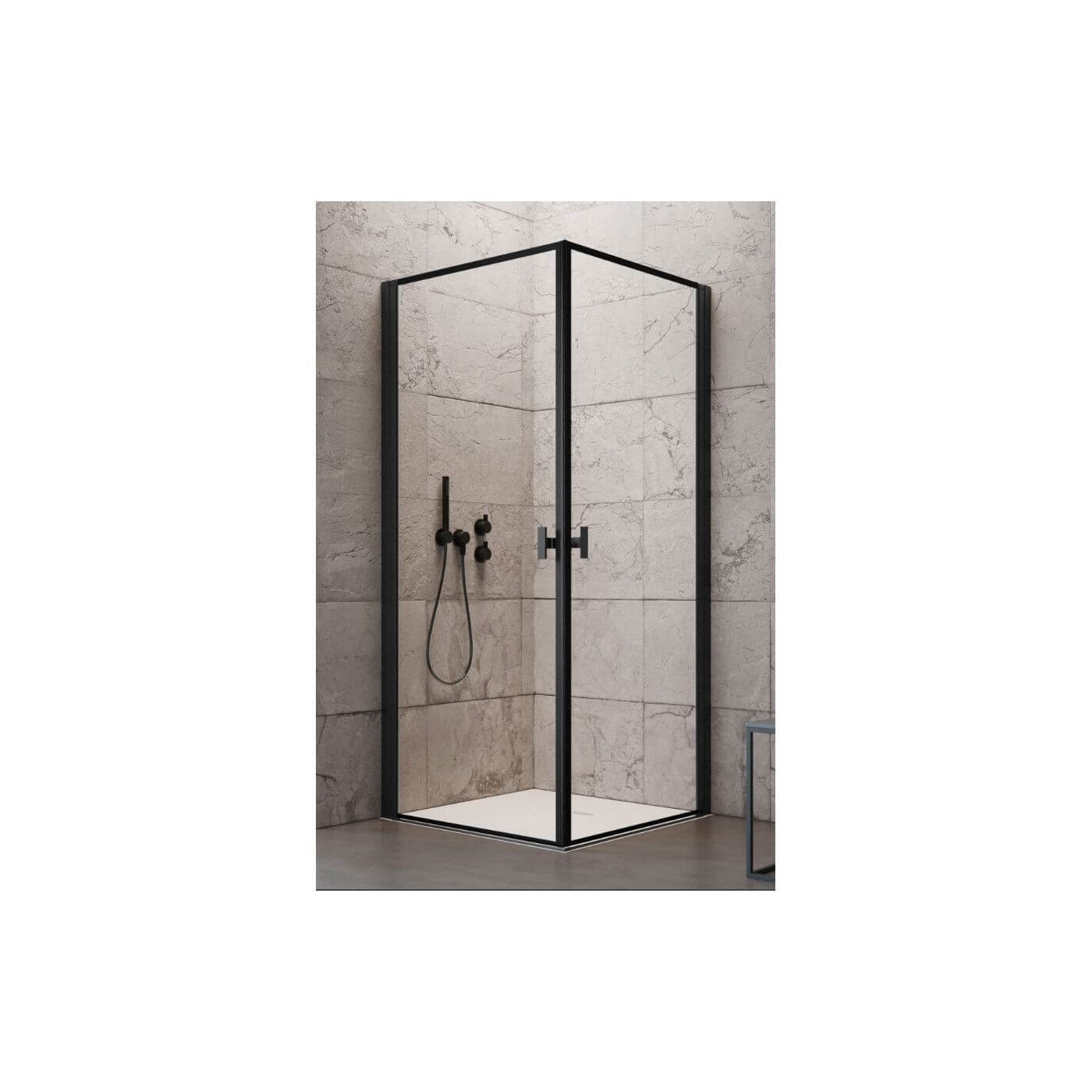 Kabina Nes 8 KDD I Czarna 90 Część Lewa Frame 10071090-54-56L Radaway Kabina Nes 8 KDD I Czarna 90 Część Lewa Frame 10071090-54-56L Radaway