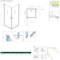 Kabina Nes 8 KDD I Czarna 100 Część Prawa Frame 10071100-54-56R Radaway Kabina Nes 8 KDD I Czarna 100 Część Prawa Frame 10071100-54-56R Radaway