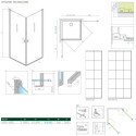 Kabina Nes KDD I Czarna 100 Część Prawa Factory 10021100-54-55R Radaway Kabina Nes KDD I Czarna 100 Część Prawa Factory 10021100-54-55R Radaway
