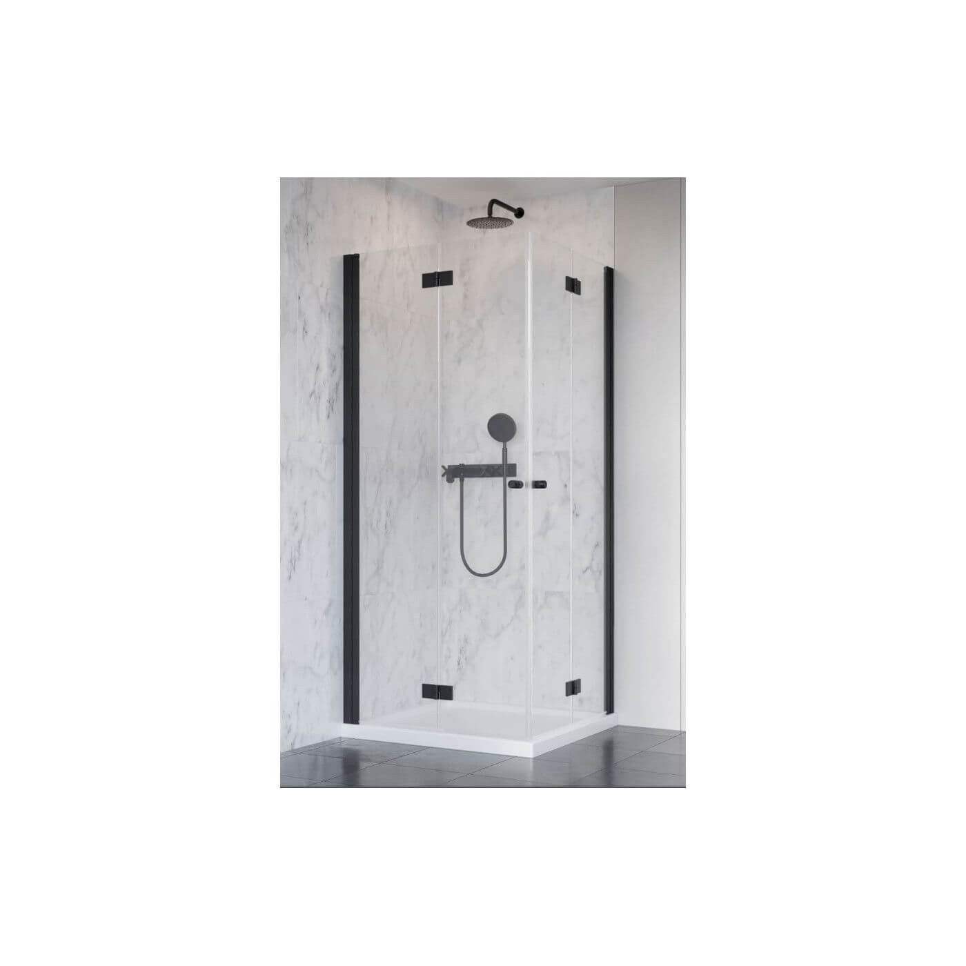 Kabina Nes 8 KDD B Czarna 90 Część Lewa 10074090-54-01L Radaway Kabina Nes 8 KDD B Czarna 90 Część Lewa 10074090-54-01L Radaway