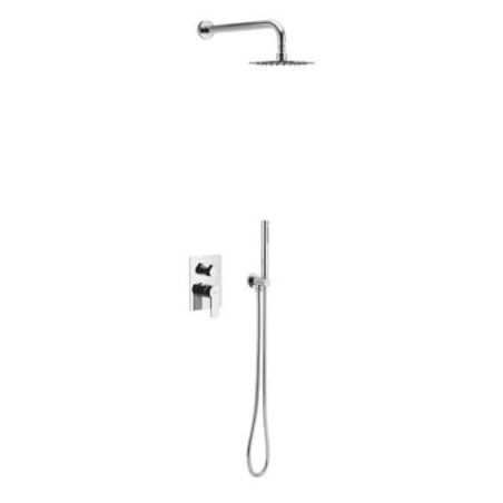 Bateria Prysznicowo-Wannowa Z Elementem Podtynkowym Oxalia Chrom AREX.SET.9045CR Excellent