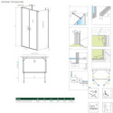 Drzwi Prysznicowe Nes DWD+2S 80 10035080-01-01 Radaway Drzwi Prysznicowe Nes DWD+2S 80 10035080-01-01 Radaway