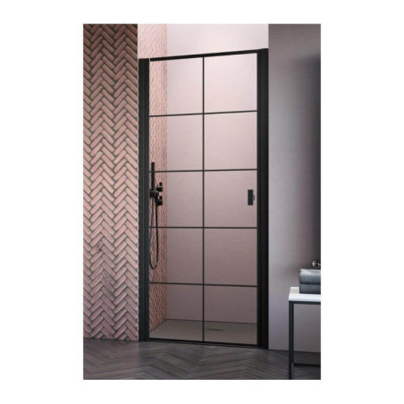 Drzwi Prysznicowe Nes DWJ I Czarne 90 Lewe Factory 10026090-54-55L Radaway