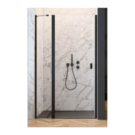 Drzwi Prysznicowe Nes 8 DWJ II Czarne 120 Lewe 10083120-54-01L Radaway