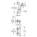 Bateria Prysznicowa Grohtherm 1000 Chrom 34824005 Grohe Bateria Prysznicowa Grohtherm 1000 Chrom 34824005 Grohe