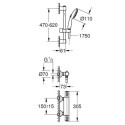 Bateria Prysznicowa Grohtherm 800 Chrom 34565002 Grohe Bateria Prysznicowa Grohtherm 800 Chrom 34565002 Grohe