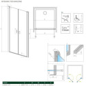 Drzwi prysznicowe Nes DWD I 70 10027070-01-01 Radaway Drzwi prysznicowe Nes DWD I 70 10027070-01-01 Radaway