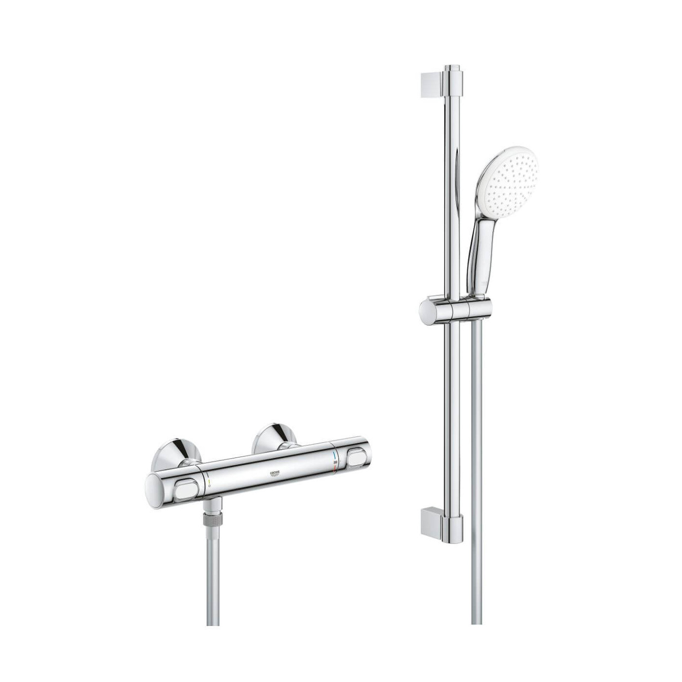 Bateria Prysznicowa Grohtherm 500 Chrom 34796001 Grohe Bateria Prysznicowa Grohtherm 500 Chrom 34796001 Grohe