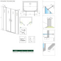 Ścianki Stałe Nes DWD II 970 10041097-01-01 Radaway Ścianki Stałe Nes DWD II 970 10041097-01-01 Radaway