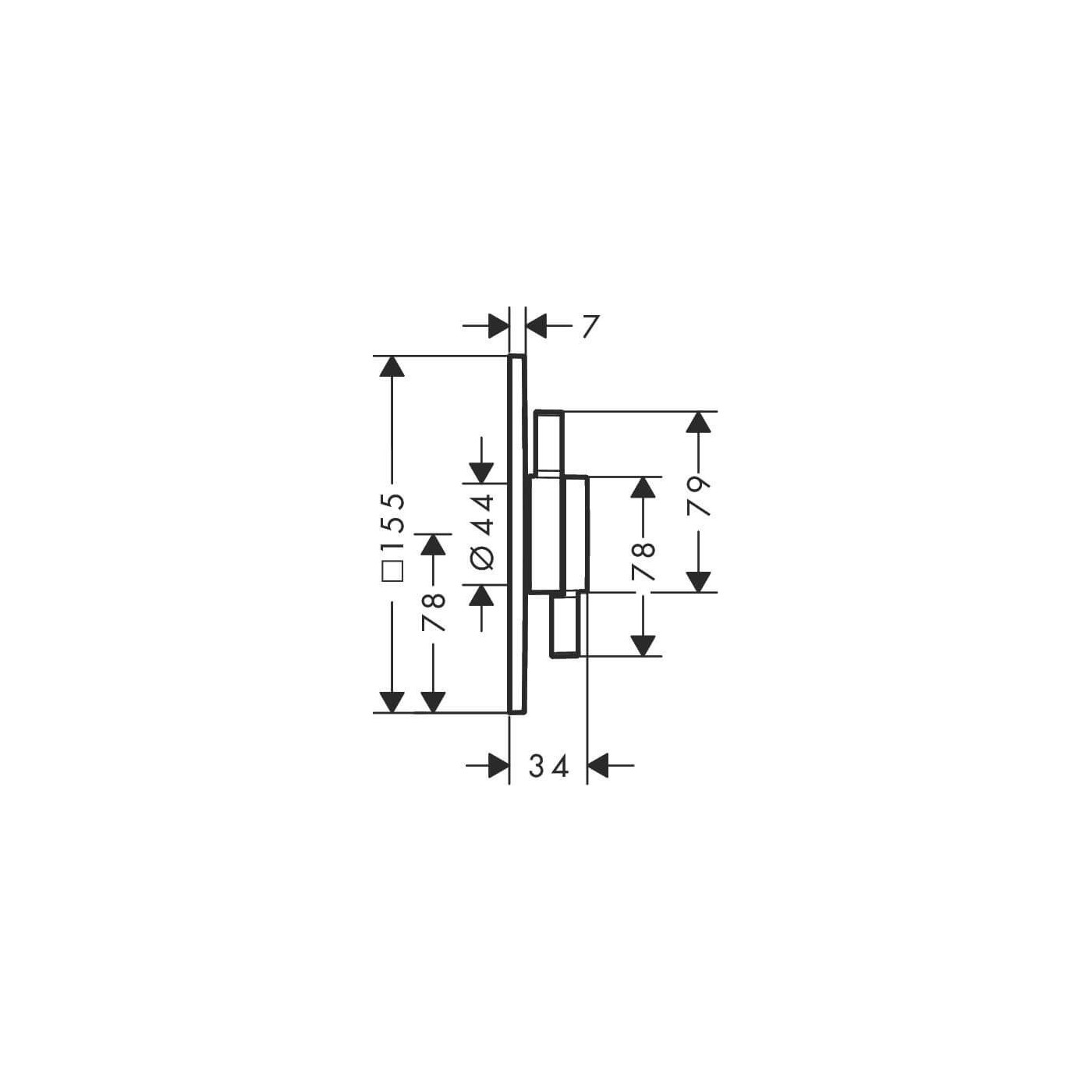 Bateria Prysznicowa Duoturn Q Czarny Mat 75414670 Hansgrohe Bateria Prysznicowa Duoturn Q Czarny Mat 75414670 Hansgrohe