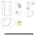 Kabina Symetryczna Premium Plus 1900 A 80x80 30413-01-01N Radaway Kabina Symetryczna Premium Plus 1900 A 80x80 30413-01-01N Radaway