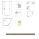 Kabina Symetryczna Premium Plus 1900 A 85x85 30420-01-01N Radaway Kabina Symetryczna Premium Plus 1900 A 85x85 30420-01-01N Radaway