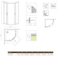Kabina Asymetryczna Premium Plus 1900 E 120x90 30493-01-01N Radaway Kabina Asymetryczna Premium Plus 1900 E 120x90 30493-01-01N Radaway