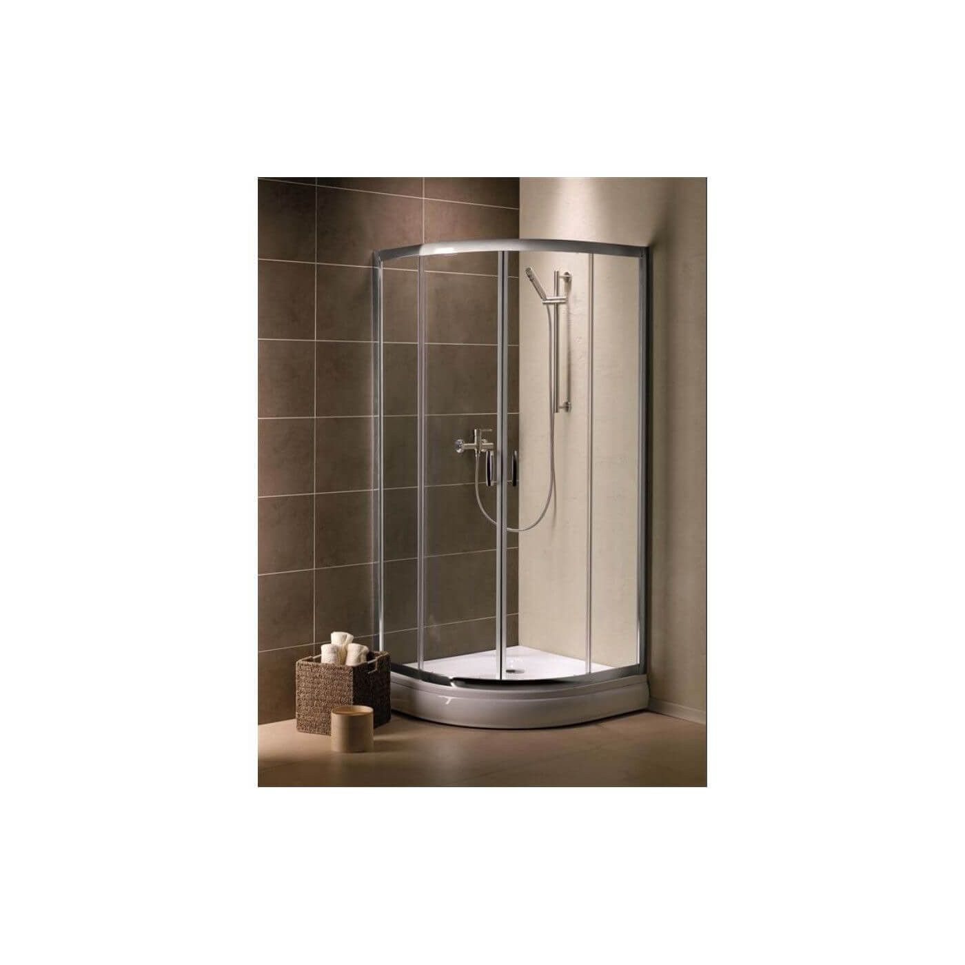 Kabina Symetryczna Premium Plus Szkło Grafitowe 1900 A 100x100 30423-01-05N Radaway Kabina Symetryczna Premium Plus Szkło Grafitowe 1900 A 100x100 30423-01-05N Radaway