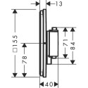 Bateria Prysznicowa Showerselect Comfort Q Chrom 15581000 Hansgrohe Bateria Prysznicowa Showerselect Comfort Q Chrom 15581000 Hansgrohe