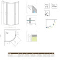 Kabina Asymetryczna Premium Plus Szkło Grafitowe 1900 E 120x90 30493-01-05N Radaway Kabina Asymetryczna Premium Plus Szkło Grafitowe 1900 E 120x90 30493-01-05N Radaway