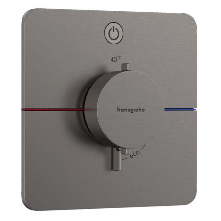 Bateria Prysznicowa Showerselect Comfort Q Czarny Chrom Szczotkowany 15581340 Hansgrohe
