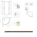 Kabina Symetryczna Premium Plus Szkło Grafitowe 1700 A 80x80 30411-01-05N Radaway Kabina Symetryczna Premium Plus Szkło Grafitowe 1700 A 80x80 30411-01-05N Radaway