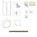 Kabina Premium Plus B 90x90 30473-01-01N Radaway Kabina Premium Plus B 90x90 30473-01-01N Radaway