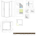 Kabina Premium Plus Szkło Brązowe 1700 C 90x90 30451-01-08N Radaway Kabina Premium Plus Szkło Brązowe 1700 C 90x90 30451-01-08N Radaway