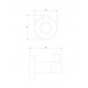 Haczyk Pojedynczy Modern Project Czarny MP60110BL Omnires Haczyk Pojedynczy Modern Project Czarny MP60110BL Omnires