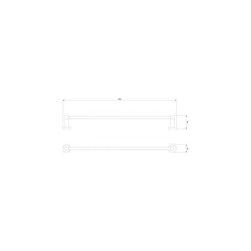 Wieszak Na Ręcznik Modern Project Czarny 40 cm MP60214BL Omnires Wieszak Na Ręcznik Modern Project Czarny 40 cm MP60214BL Omnires