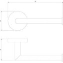 Uchwyt Na Papier Toaletowy Modern Project Czarny MP60510BL Omnires Uchwyt Na Papier Toaletowy Modern Project Czarny MP60510BL Omnires
