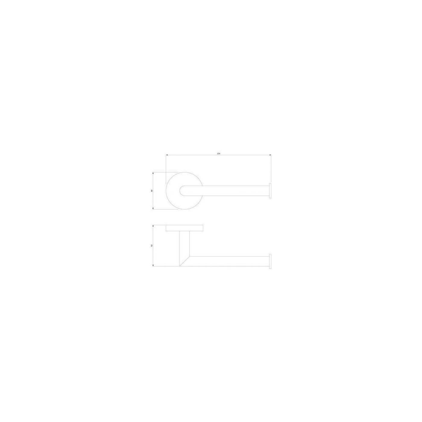 Uchwyt Na Papier Toaletowy Modern Project Czarny MP60510BL Omnires Uchwyt Na Papier Toaletowy Modern Project Czarny MP60510BL Omnires