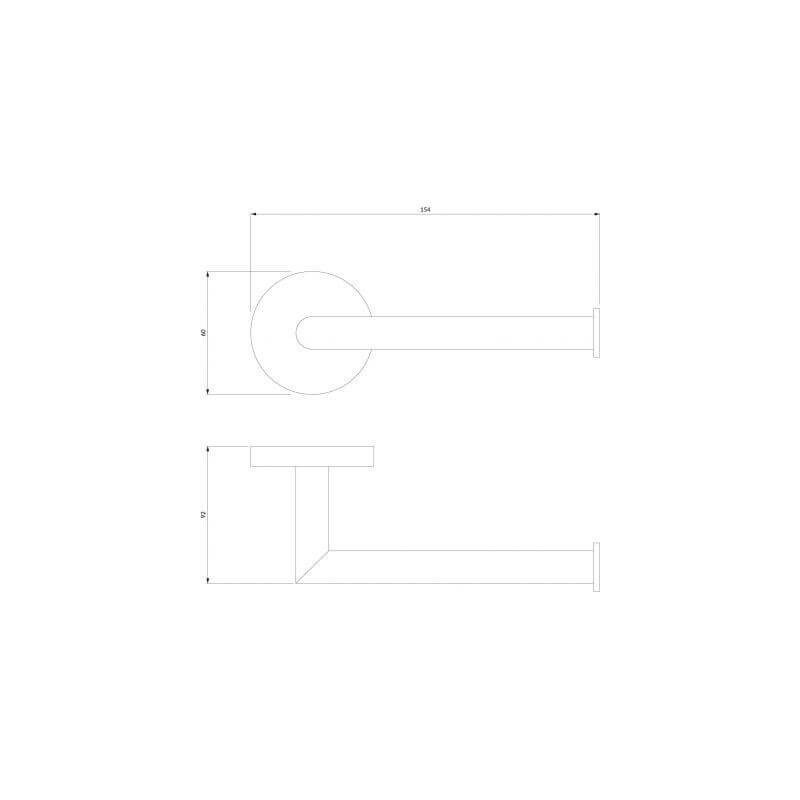Uchwyt Na Papier Toaletowy Modern Project Czarny MP60510BL Omnires Uchwyt Na Papier Toaletowy Modern Project Czarny MP60510BL Omnires