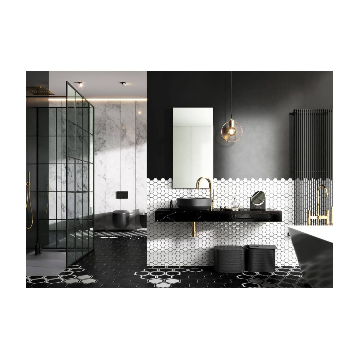 Blat Marmur Marquina 70X49,4 Cm 167807 Elita Blat Marmur Marquina 70X49,4 Cm 167807 Elita