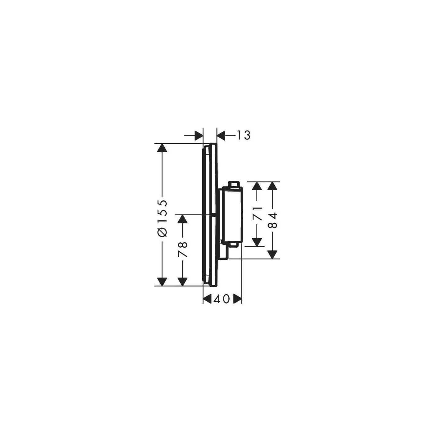 Bateria Prysznicowa Showerselect Comfort S Biały Mat 15553700 Hansgrohe Bateria Prysznicowa Showerselect Comfort S Biały Mat 15553700 Hansgrohe