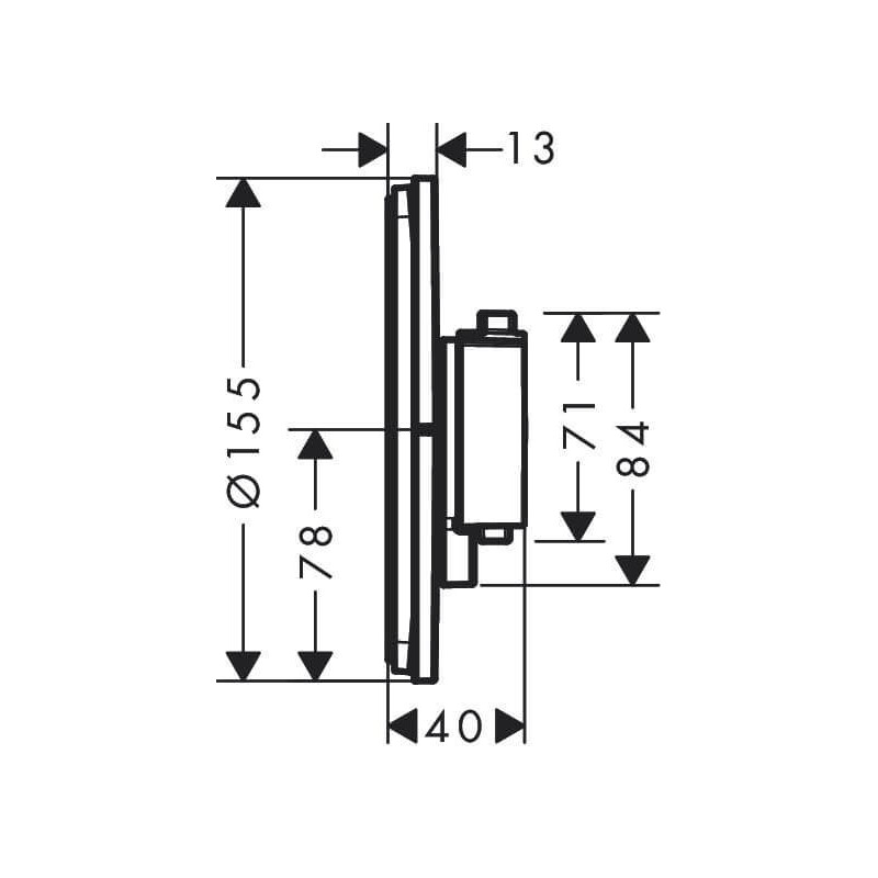 Bateria Prysznicowa Showerselect Comfort S Biały Mat 15553700 Hansgrohe Bateria Prysznicowa Showerselect Comfort S Biały Mat 15553700 Hansgrohe