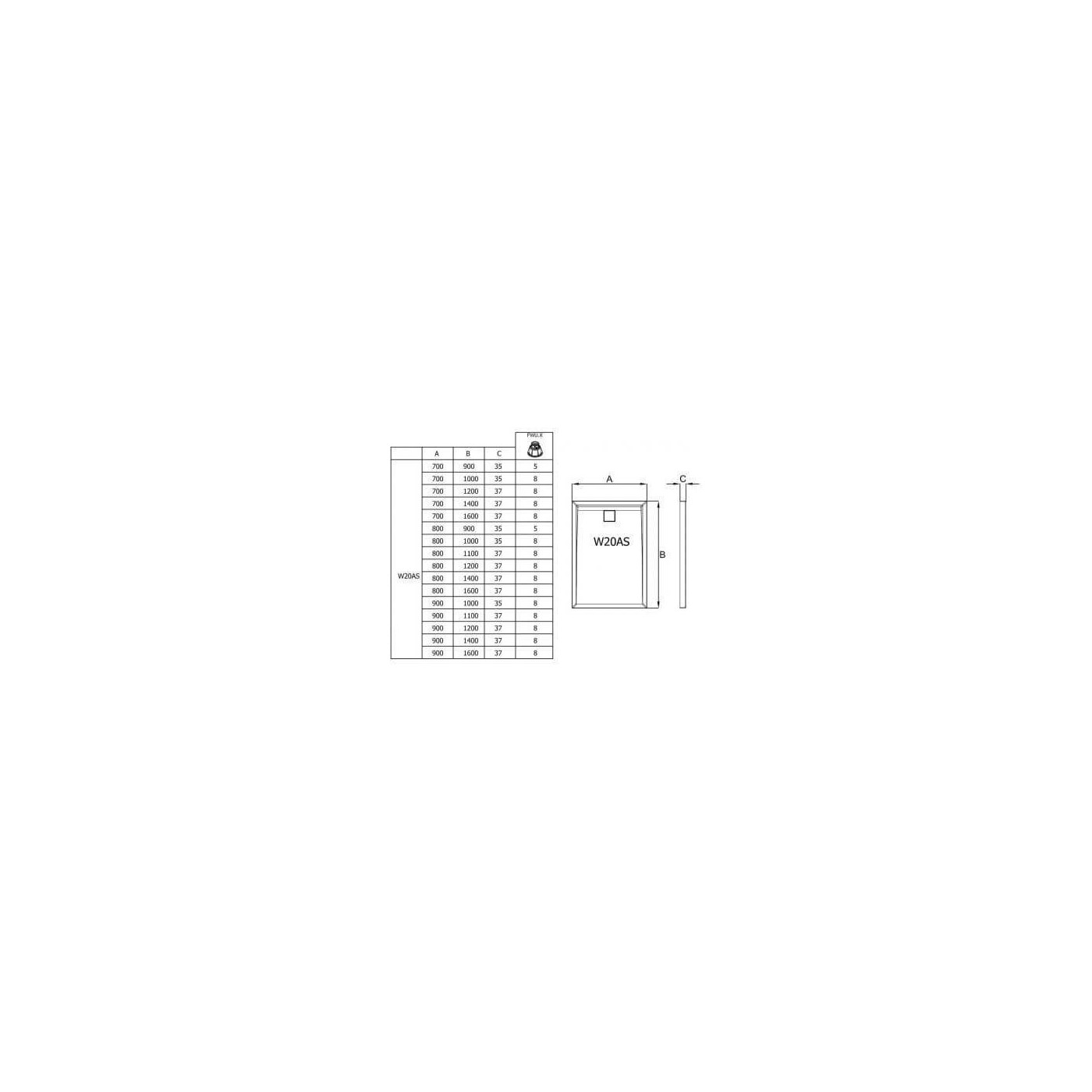 Brodzik Livada 90X120 W20As09012004 Sanswiss Brodzik Livada 90X120 W20As09012004 Sanswiss